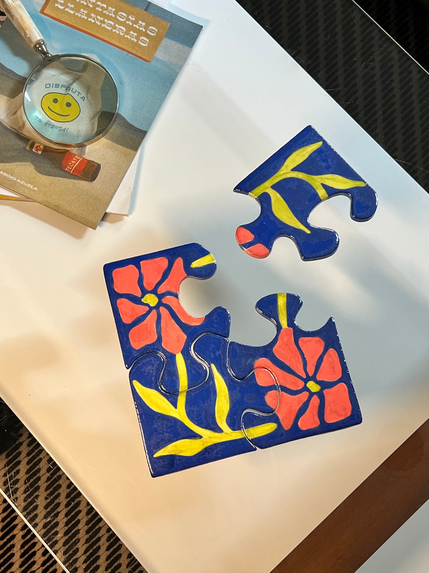 Flower Puzzle Coasters