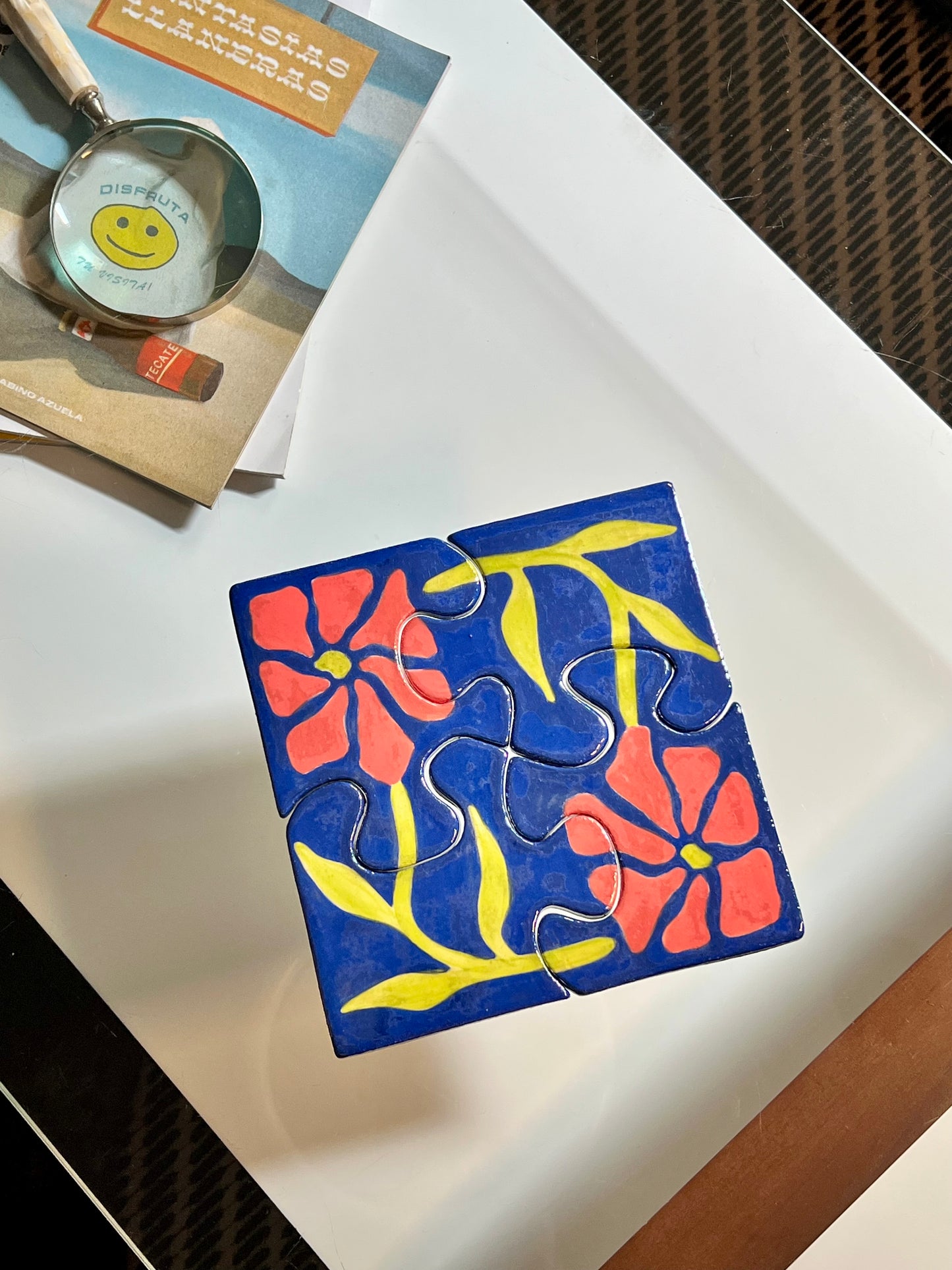 Flower Puzzle Coasters